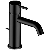 Cisal Less New Смеситель для раковины, с донным клапаном, длина излива 12 см, цвет: night black LN00051040