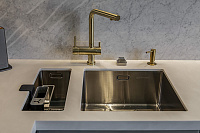 Omoikiri Nagano-LG Смеситель для кухни с возм. подключить фильтр, цвет: светлое золото 4994178