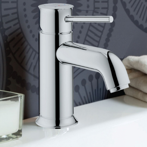 Grohe BauClassic Смеситель для раковины, без донного клапана, цвет: хром 23162000