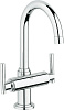 Grohe Atrio Смеситель для раковины вентильный, с д/к, длина излива 15,3 см, цвет: хром 21022000