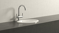 Grohe Atrio Смеситель для раковины вентильный, с д/к, длина излива 15,3 см, цвет: хром 21022000