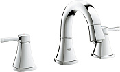 Grohe Grandera Смеситель для раковины вентильный, с д/к, длина излива 15,6 см, цвет: хром 20417000