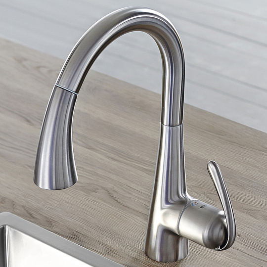 Grohe Zedra Смеситель для кухни, с выдвижным изливом, цвет: нержавеющая сталь 32294SD1