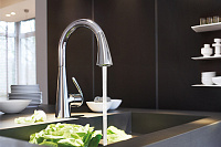 Grohe Zedra Смеситель для кухни, с выдвижным изливом, цвет: хром 32294001
