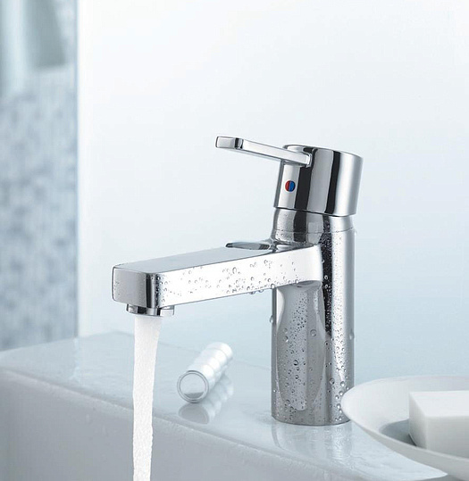 Kludi Zenta Смеситель для раковины, c д/к, длина излива 10,6 см, цвет: хром 382500575