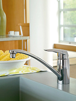 Grohe Eurodisc Смеситель для кухни, с поворотным изливом, цвет: хром 33770001