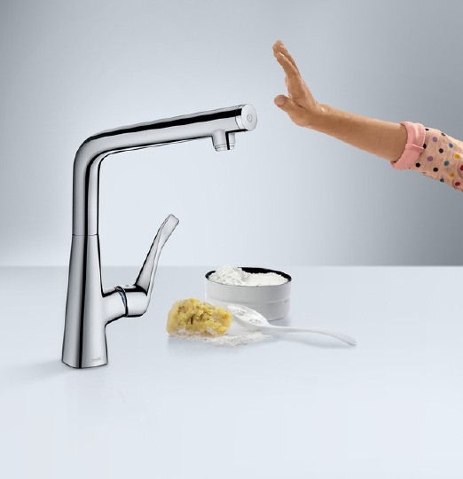 Hansgrohe Metris Select Смеситель для кухонной мойки с высоким изливом, цвет: хром 14883000