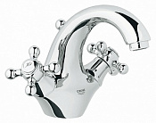 Grohe Sinfonia Смеситель для раковины вентильный, с донным клапаном, вынос 13 см, цвет: хром 21012000