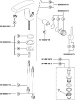 Keuco Elegance New Смеситель для раковины, цвет: хром 51602 010000