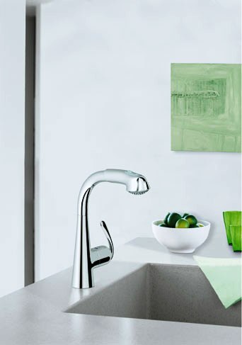 Grohe Zedra Смеситель для кухни, с вытяжным душем, цвет: нержавеющая сталь 32553SD0