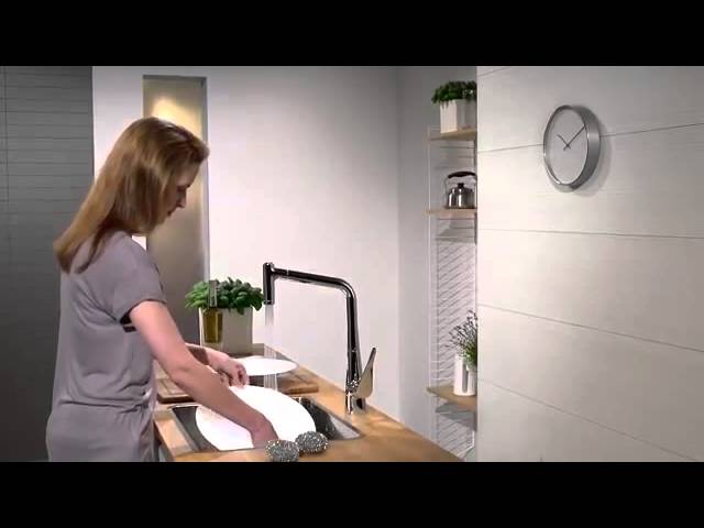 Hansgrohe Metris Смеситель для кухонной мойки, с выдвижным изливом цвет: хром 14820000