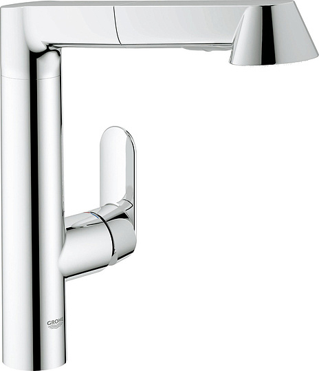 Grohe K7 Смеситель для кухни, с выдвижным изливом, цвет: хром 32176000