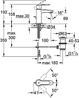 Grohe Eurostyle Cosmopolitan Смеситель для раковины, с д/к, длина излива 10 см, цвет: хром 23037002