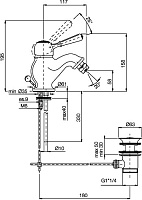 Смеситель Fima Carlo Frattini Bell  для биде F3362CR