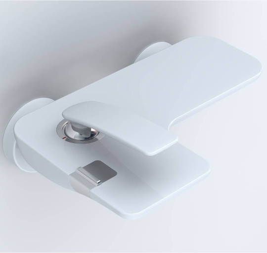 Kludi Balance Смеситель для ванны и душа DN 15 настенный, цвет: белый/хром 524459175