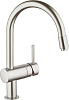 Grohe Minta Смеситель для кухни, с вытяжным изливом, цвет: суперсталь 32918DC0