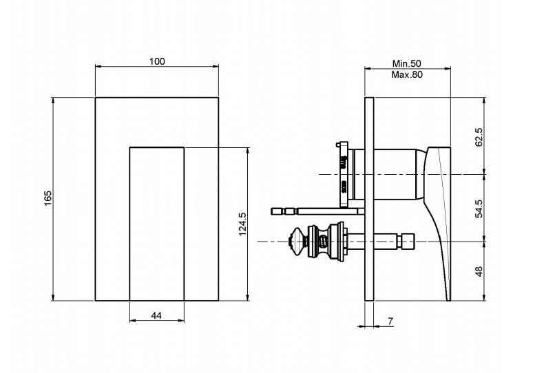 Fima Carlo Frattini Zeta Смеситель для душа, встраиваемый, цвет: хром F3969X2CR