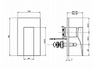 Fima Carlo Frattini Zeta Смеситель для душа, встраиваемый, цвет: хром F3969X2CR