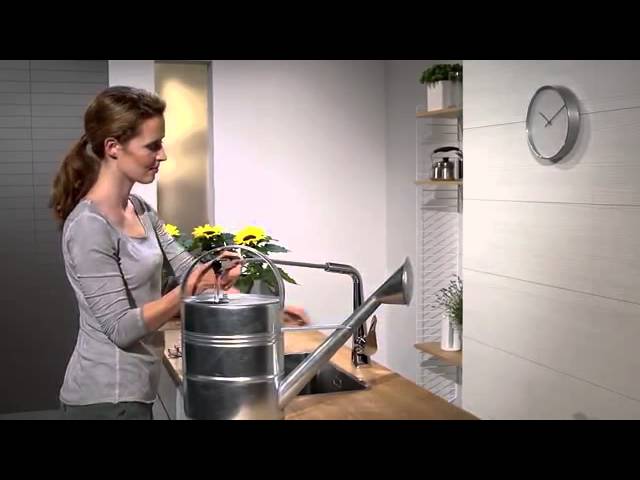 Hansgrohe Metris Смеситель для кухонной мойки, с выдвижным изливом, цвет: хром 14821000