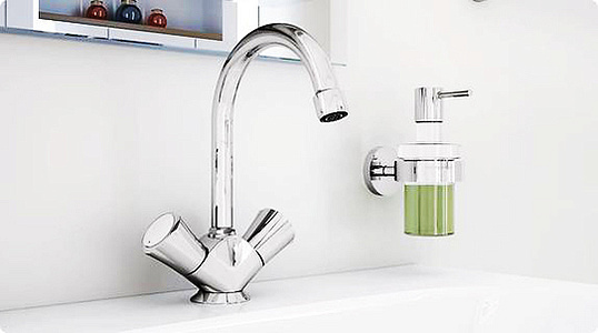 Grohe Costa L Смеситель для раковины вентильный, с донным клапаном, длина излива 13,7 см, цвет: хром 21375001
