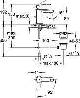 Grohe Eurostyle Cosmopolitan Смеситель для раковины, с д/к, длина излива 10 см, цвет: хром 2338720E