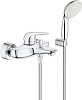 Grohe Eurostyle Смеситель для ванны накладной, с ручным душем и шлангом, цвет: хром 2372930A