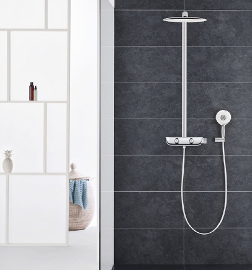 Grohe Rainshower SmartControl Термостатический смеситель для душа, с полочкой, цвет: хром 34714000