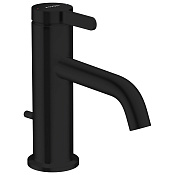 Axor One Смеситель для раковины однорычажный на 1 отверстие с донным клапаном, цвет: матовый черный 48000670