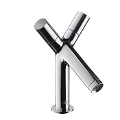 Axor Starck Смеситель для раковины двухвентильный на 1 отверстие с донным клапаном, цвет: хром 10030000