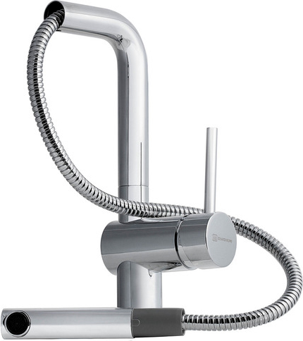 Omoikiri Akashi-S-C Смеситель для кухни с гибким изливом, цвет: хром OAK-CR-35-S
