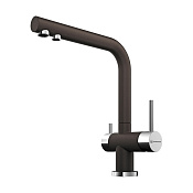 СНЯТО Omoikiri Nagano-DC Смеситель для кухни с возм. подключить фильтр, цвет: темный шоколад СНЯТО 4994048