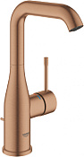 Grohe Essence New Смеситель для раковины высокий, с д/к, высота излива 21,1 см, цвет: медь 32628DL1