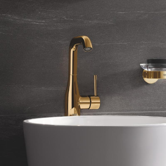 Grohe Essence New Смеситель для раковины выс., с д/к, высота излива 21,1 см, цвет: холодный рассвет 32628GL1