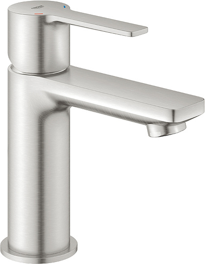 Grohe Lineare New Смеситель для раковины поворотный, с д/к, длина излива 10,7 см, цвет: суперсталь 23791DC1