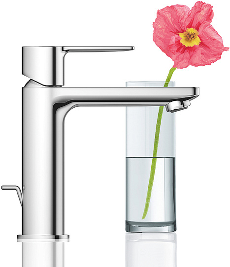 Grohe Lineare New Смеситель для раковины, с д/к, длина излива 12,8 см, цвет: хром 32114001