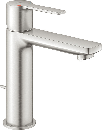 Grohe Lineare New Смеситель для раковины, с д/к, длина излива 12,8 см, цвет: суперсталь 32114DC1