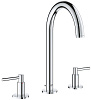 Grohe Atrio New Смеситель для раковины вентильный, высокий, с д/к, высота излива 19 см, цвет: хром 20009003