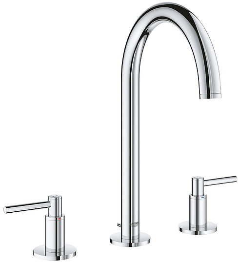 Grohe Atrio New Смеситель для раковины вентильный, высокий, с д/к, высота излива 19 см, цвет: хром 20009003