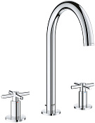 Grohe Atrio New Смеситель для раковины, с донным клапаном, высота излива 19 см, цвет: хром 20008003