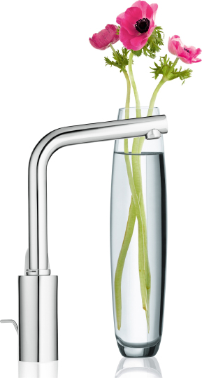 Grohe Eurodisc Cosmopolitan Смеситель для раковины высокий, с д/к, высота излива 26,3 см, цвет: хром 23054003