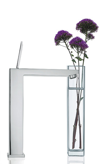 Grohe Eurocube Joy Смеситель для раковины высокий, без д/к, высота излива 25 см, цвет: хром 23661000