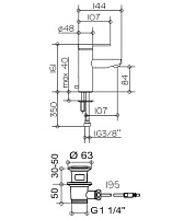Keuco Plan Blue Смеситель для раковины, цвет: хром 53902 010000