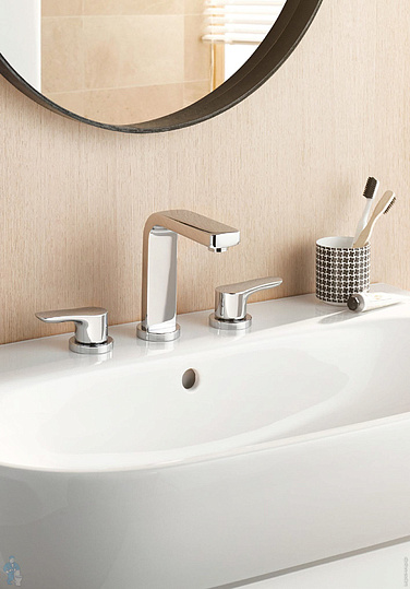 Kludi Pure&Solid Смеситель для раковины, с д/к, длина излива 13 см, цвет: хром 343940575