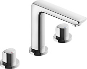 Kludi Ameo Смеситель для раковины на 3 отверстия, с д/к, длина излива 14,5 см, цвет: хром глянцевый 413930530