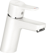 Kludi Pure&Easy Смеситель для раковины, без д/к, длина излива 12 см, цвет: белый глянцевый 370289165