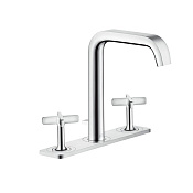 Axor Citterio E Смеситель для раковины двухвентильный на 3 отверстия с донным клапаном, цвет: хром 36116000