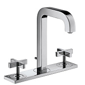 Axor Citterio Смеситель для раковины двухвентильный на 3 отверстия с донным клапаном, цвет: хром 39134000