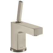 Axor Citterio Смеситель для раковины на 1 отверстие с донным клапаном, цвет: шлифованный никель 39015820