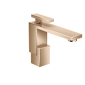 Axor Edge Смеситель для раковины на 1 отверстие с донным клапаном, цвет: полированное розовое золото 46010300