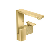 Axor Edge Смеситель для раковины высокий на 1 отверстие с донным клапаном, цвет: полированное золото 46021990